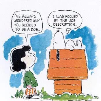 A Snoopy cartoon